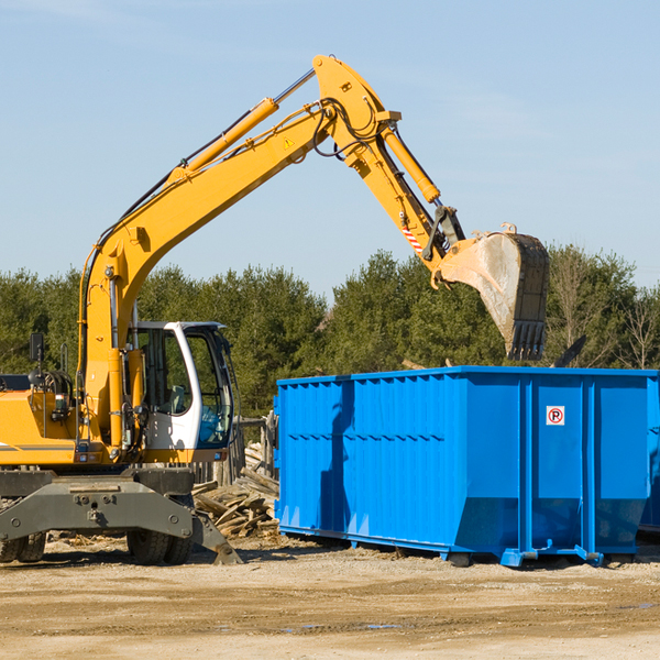 what size residential dumpster rentals are available in Valley-Hi Pennsylvania